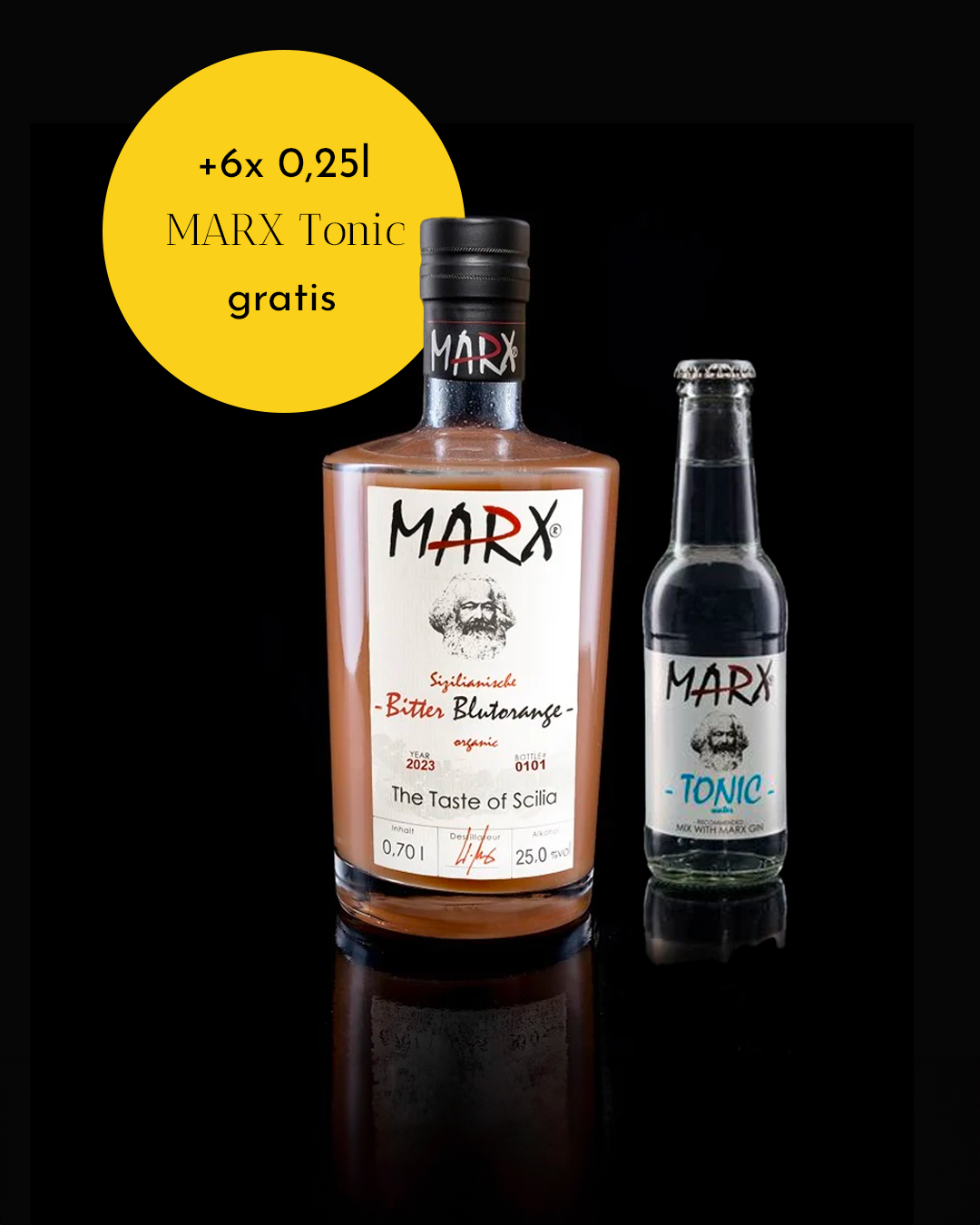 Sizilianische Bitter Blutorange inkl. 6 Marx Tonic Water
