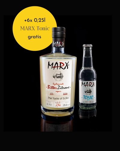 Sizilianische Bitter Zitrone inkl. 6 Marx Tonic Water